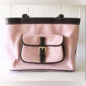 Dooney & Bourke Vintage Pink DB Logo bag in Canvas